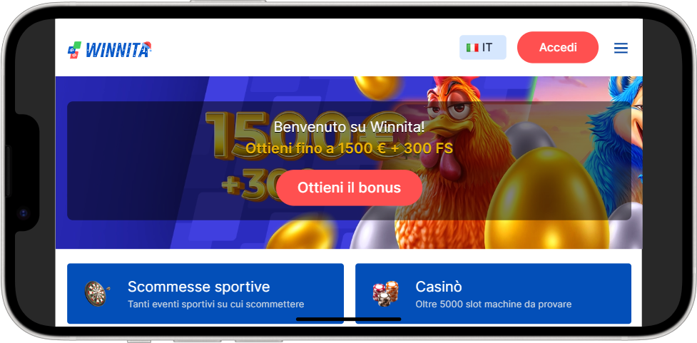 Scarica l'app Winnita per iPhone